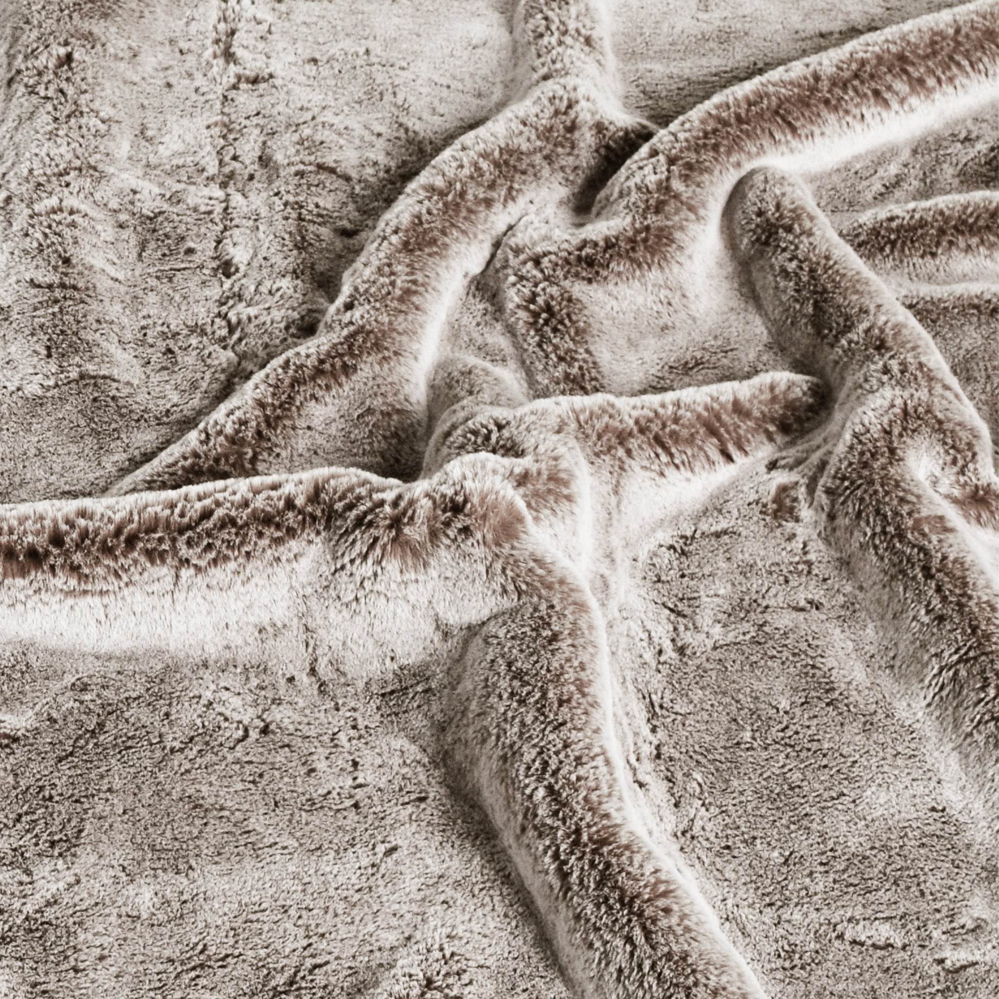 Large Premium Dog Bed Cover, Cappuccino (Faux Fur)