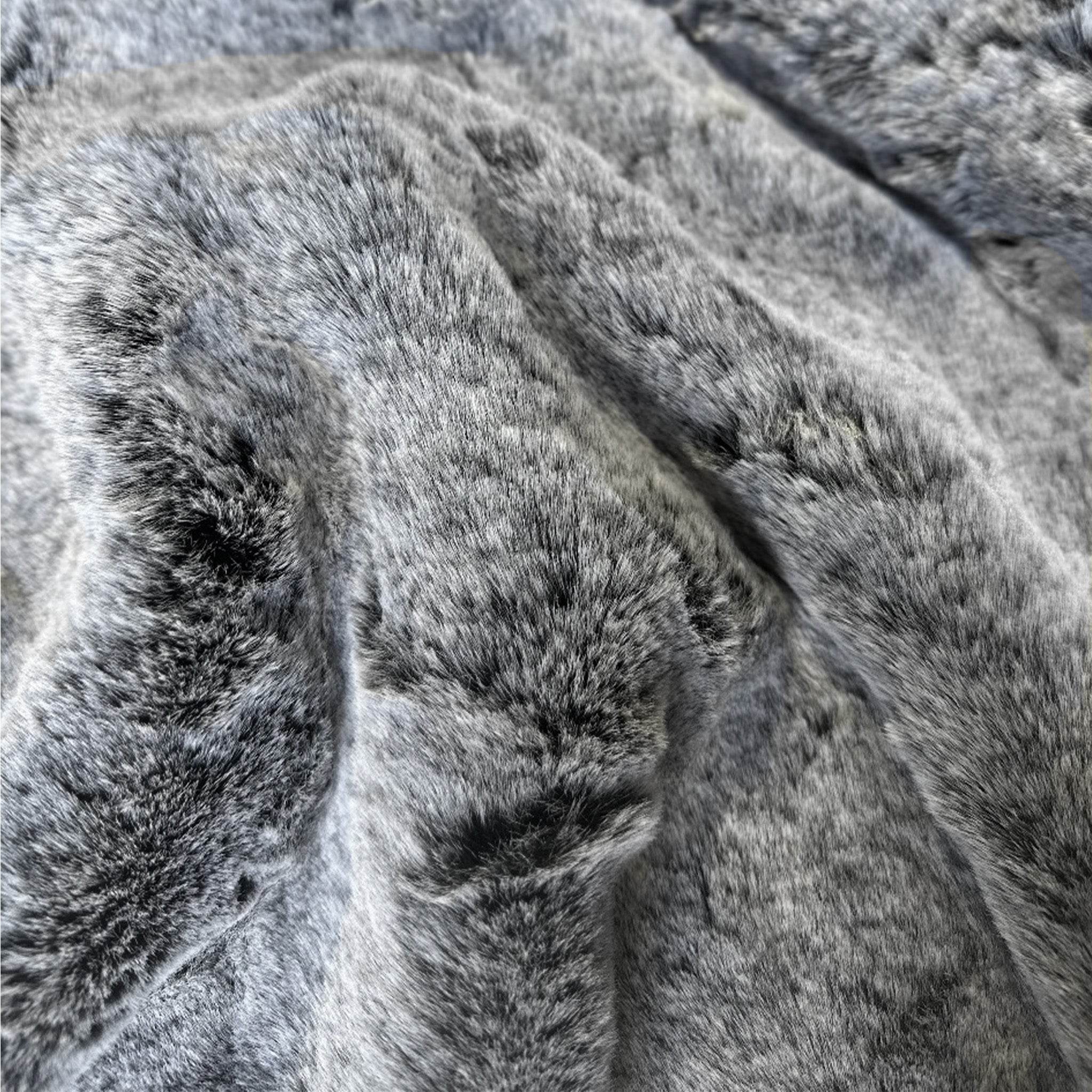 Large Premium Dog Bed Cover, Silken Grey (Faux Fur)