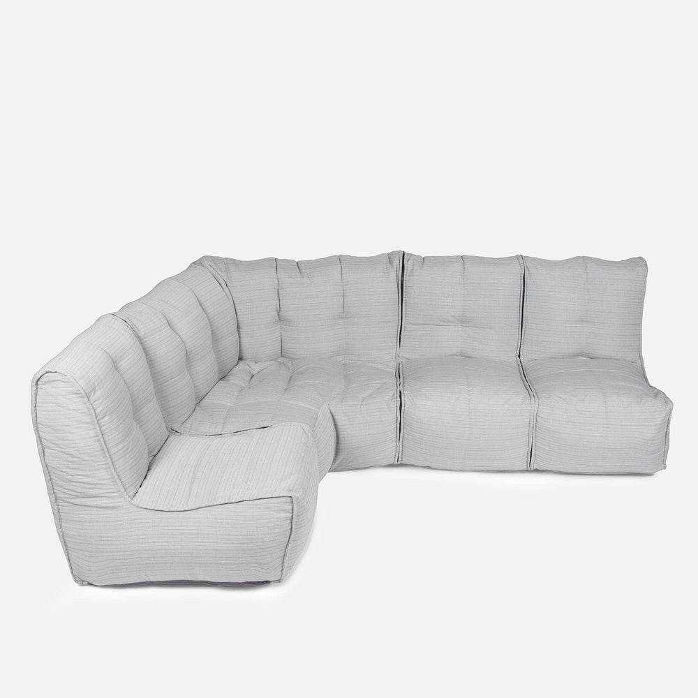 Mod 4 L Sofa - Outdoor/Interior — Silverline