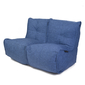 Blue Twin Couch Bean Bag Sofa