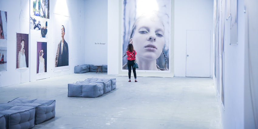 shanghai design week. "you are beautiful" exhibition creative space.