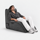 Avatar Lounger with Headrest in Charcoal Galleria – view 3