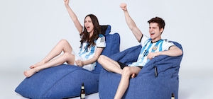 world cup bean bag lounge with argentina 2014