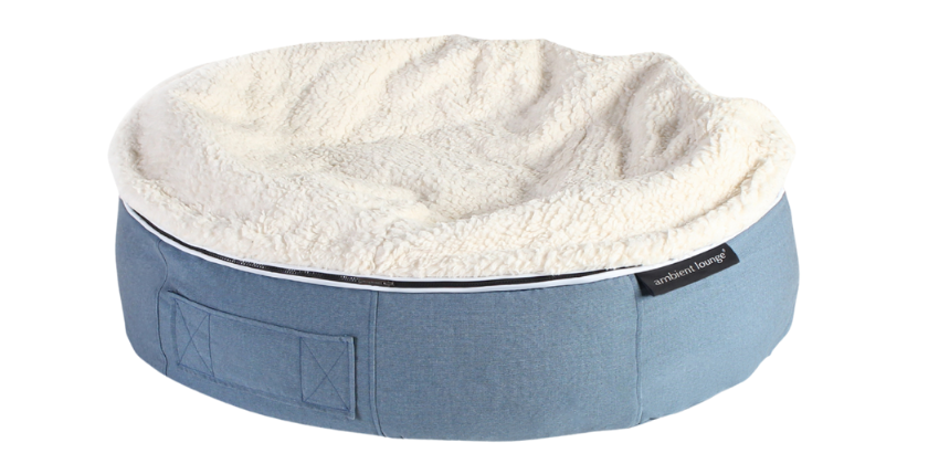 AMBIENT LOUNGE BLUE DREAM ORGANIC DOG BED COVER