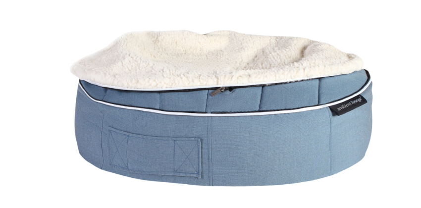 AMBIENT LOUNGE BLUE DREAM ORGANIC DOG BED 