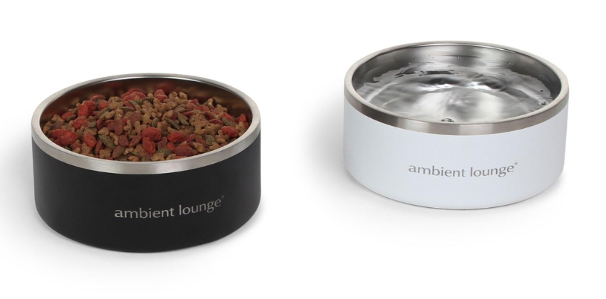 Ambient lounge dog bowl