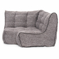 Modular bean bag corner in grey