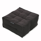 Black Ottoman Modular Beanbag in Interior Fabric