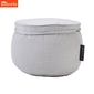 grey ottoman, outdoor ottoman, waterproof