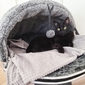 Luxury Hooded Cat Bed (Grey)