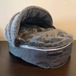 Luxury Hooded Cat Bed (Grey)