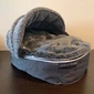 Luxury Hooded Pet Bed (Grey)