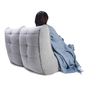 Merino Wool Luxury Throw - Blue Mist