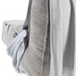 grey throw cashmere and wool