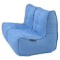 beautiful soft blue outdoor modular couch by ambient lounge australia. Fade resistant fabric for commercial use