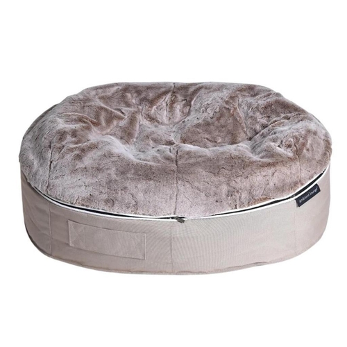 Large Luxury Indoor/Outdoor Dog Bed (Cappuccino)