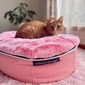 Small Luxury Indoor/Outdoor Cat Bed (Ballerina Pink)