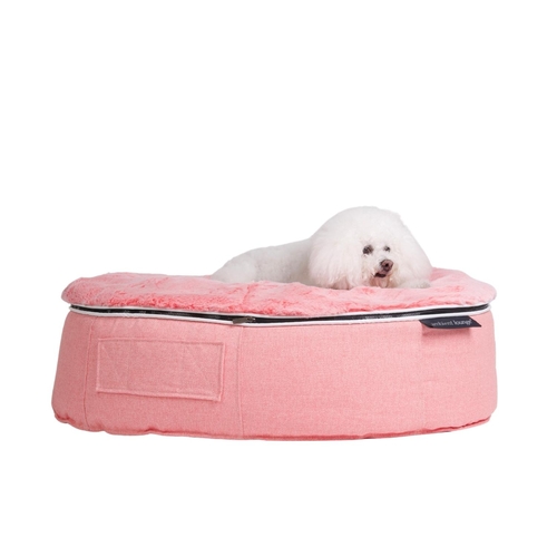 Medium - Premium Indoor/Outdoor Dog Bed (Ballerina Pink)