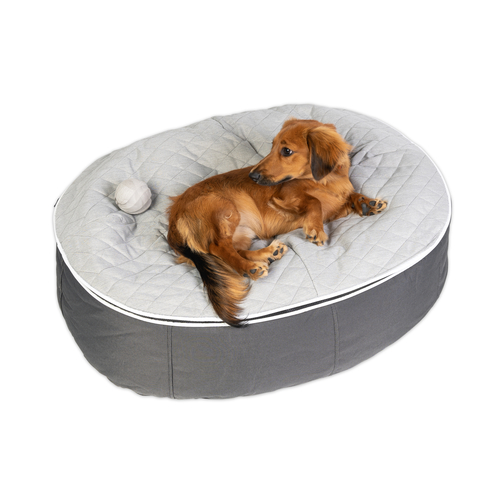 Medium Premium Cooling ThermoQuilt Dog Bed (Silver)