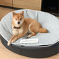 Large Premium Cooling ThermoQuilt Dog Bed (Silver)