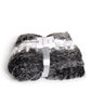 animal print deluxe neutral throw by ambient lounge. grey animal print, soft wool throw