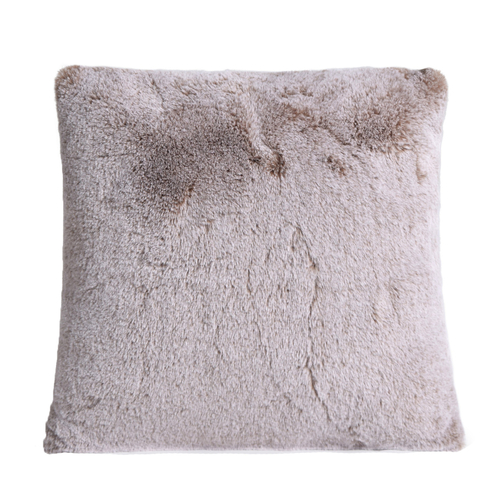 1150gm cappuccino deluxe faux fur cushion by ambient lounge