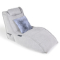 stunning 550gm faux fur sensory grey cushion on an avatar lounger by ambient lounge®