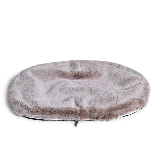 Large Premium Faux Fur Dog Bed Cover (Cappuccino)