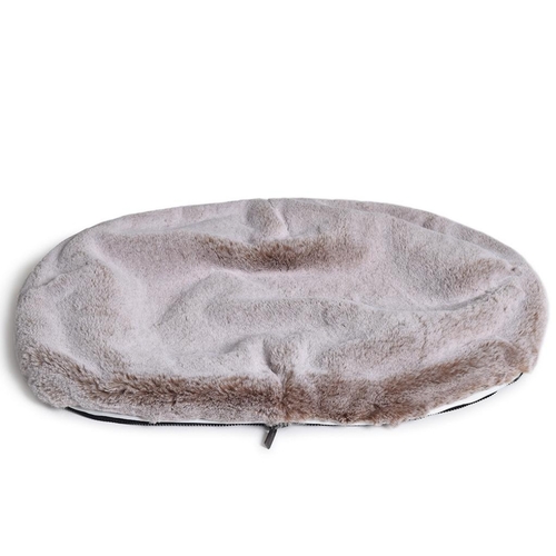 XXL Premium Faux Dog Bed Cover (Cappuccino)