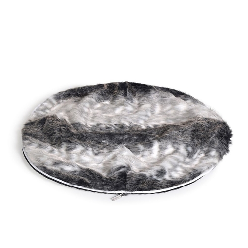 Medium Premium Faux Fur Dog Bed Cover (Wild Animal)