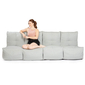 Mod 4 Quad Couch - Silverline (UV Grade AA+)