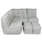 Mod 4 Corner Couch Deluxe - Silverline (UV Grade AA+)