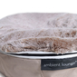 Small Premium Faux Fur Cat Bed Cover (Cappuccino)