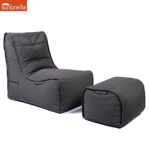 Evolution Chaise Set - Black Rock (Sunbrella)