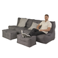 Mod 4 Quad Couch - Titanium Weave (UV Grade AA+)