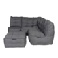 Mod 4 Corner Couch Deluxe - Titanium Weave (UV Grade AA+)