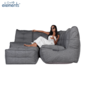 Mod 4 Corner Couch Deluxe - Titanium Weave (UV Grade AA+)
