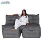 Mod 3 Movie Couch - Titanium Weave (UV Grade AA+)