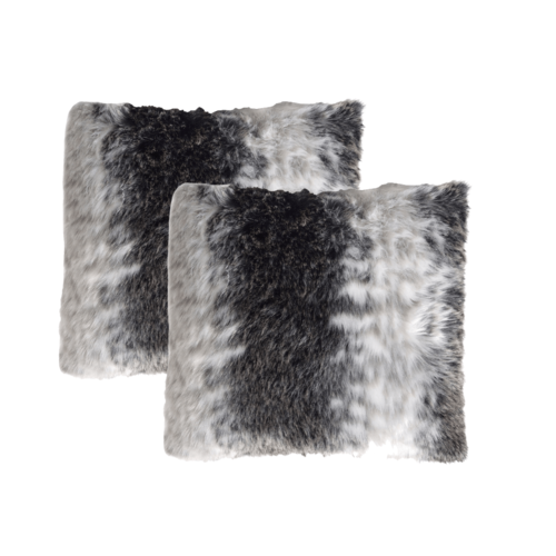 Deluxe Faux Fur Cushion Set - Wild Animal (Set of 2)