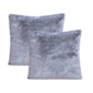 Deluxe Faux Fur Cushion Set - Sensory Grey (Set of 2)