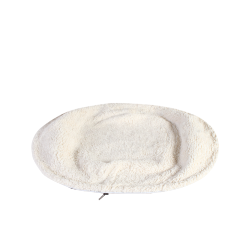 Small Premium Organic Cotton Dog Bed Cover (Cream)