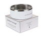 2L Double-Wall Stainless Steel Food & Water Dog Bowl (White)