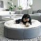 Medium Indoor/Outdoor Dog Bed with SoLuxe™ Filling (Blue Dream with Organic Cotton)