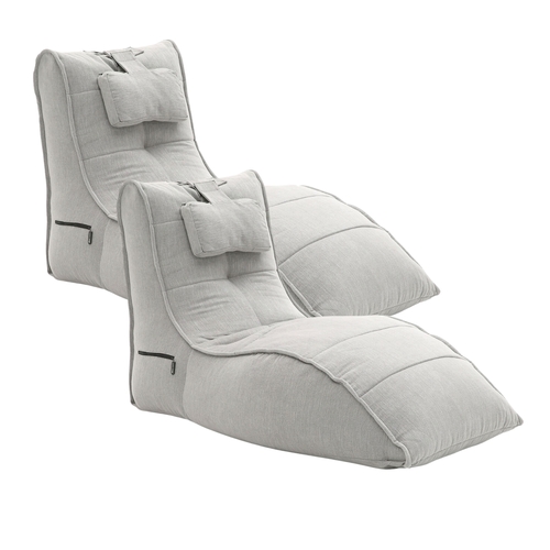 Avatar Lounger Gaming Set with Filling - Keystone Grey