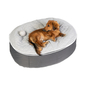 Medium Rebound Foam Mattress Cooling ThermoQuilt Dog Bed (Silver)