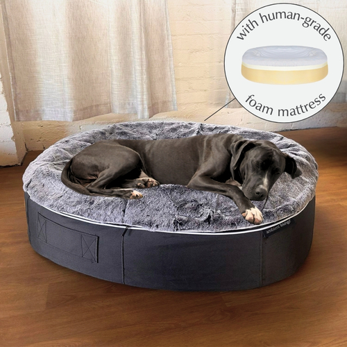 Large Rebound Foam Mattress Dog Bed (Silken Grey)