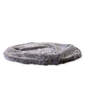 Large Premium Faux Fur Dog Bed Cover (Silken Grey)