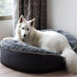 Large Luxury Indoor/Outdoor Dog Bed (Grey)