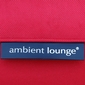 red studio lounger bean bag