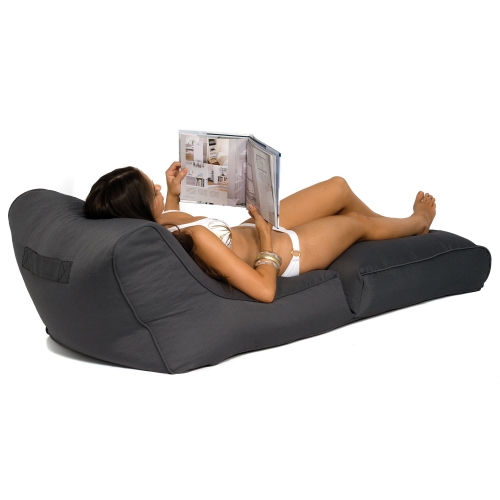 black conversion lounger bean bag